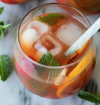 Raspberry Peach Iced Tea