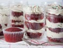 Red Velvet Cake In Jar-Without Eggs